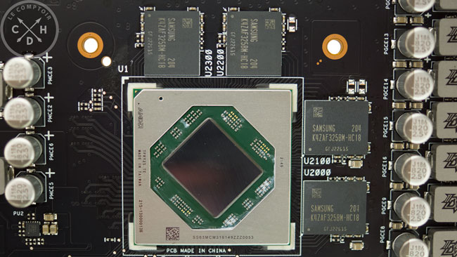 Asus RX 6650 XT Gaming : le GPU et la mémoire [cliquer pour agrandir]